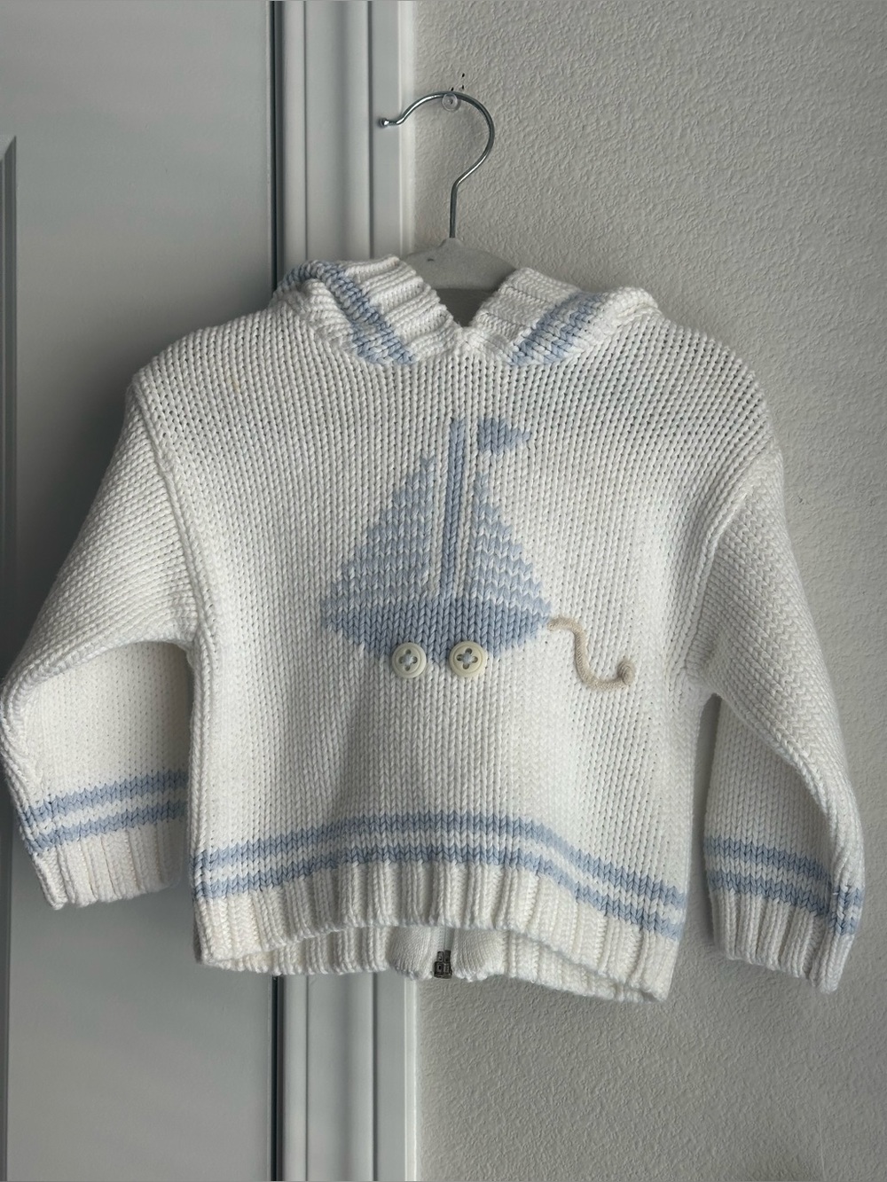 NWT Hartstrings Cotton Sweater with Sailboat